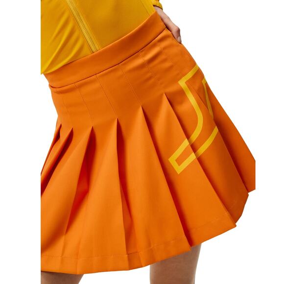 J.Lindeberg Naomi Golf Skirt | Russet Orange | XS | NWT | Stretch Skort - Picture 1 of 10